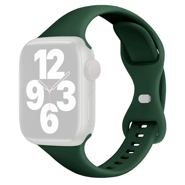 Super Holdbart Silikone Universal Rem passer til Apple Smartwatch - Grøn#serie_14