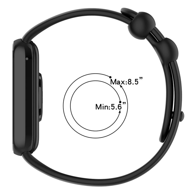 Silikone Universal Rem passer til Xiaomi Smart Band 8 Pro / Xiaomi Redmi Watch 4 - Rød#serie_9