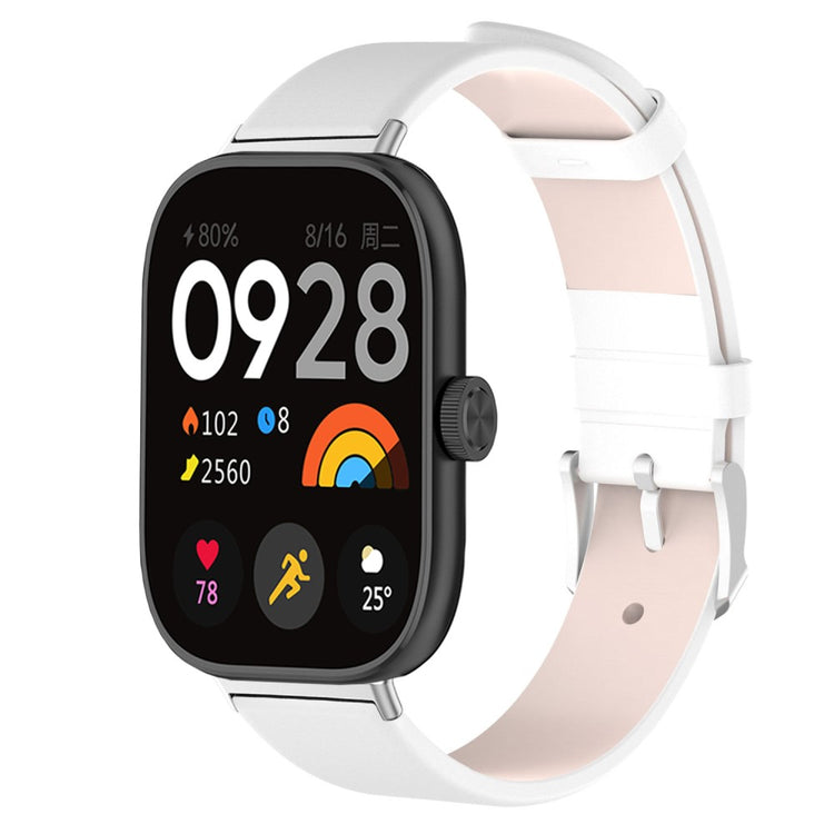 Kunstlæder Universal Rem passer til Xiaomi Smart Band 8 Pro / Xiaomi Redmi Watch 4 - Hvid#serie_1