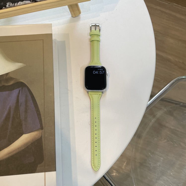 Klassisk Kunstlæder Universal Rem passer til Apple Smartwatch - Grøn#serie_7