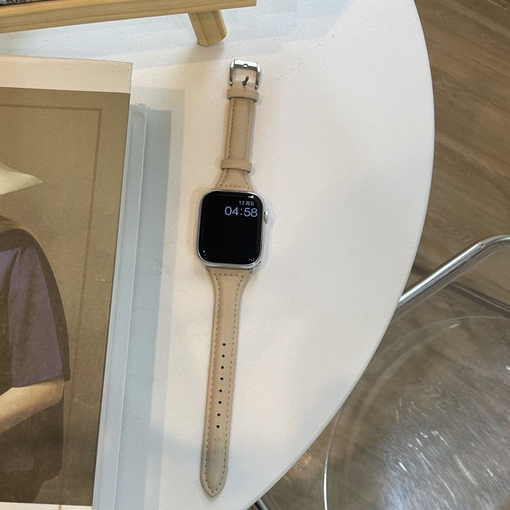 Mega Fed Kunstlæder Universal Rem passer til Apple Smartwatch - Brun#serie_5