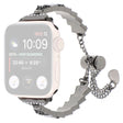 Super Elegante Apple Smartwatch Metallo E Pietra Universali Cinturino