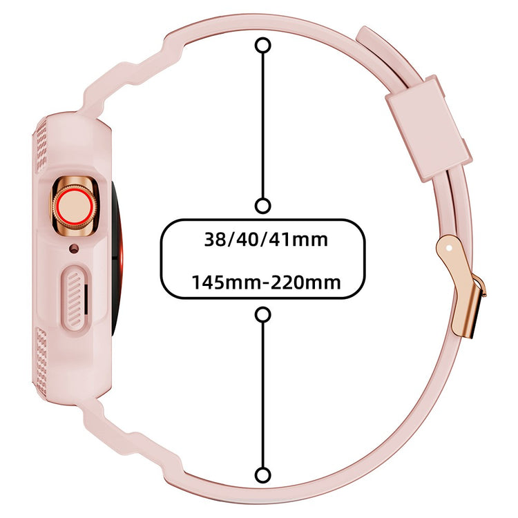 Vildt Sejt Silikone Universal Rem passer til Apple Smartwatch - Pink#serie_1