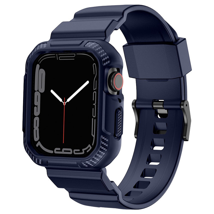 Vildt Sejt Silikone Universal Rem passer til Apple Smartwatch - Blå#serie_4