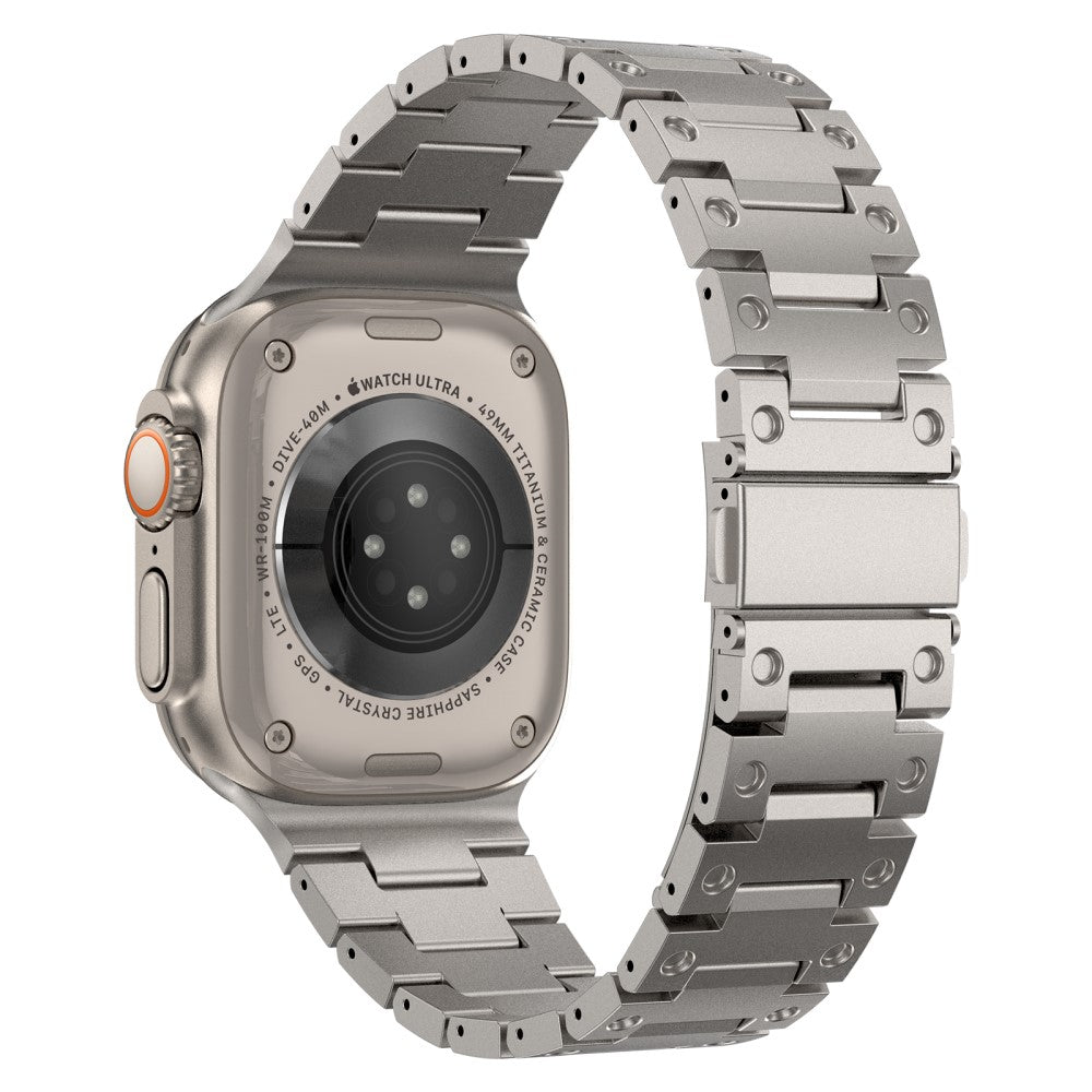 Rigtigt Rart Metal Universal Rem passer til Apple Smartwatch - Sølv#serie_2