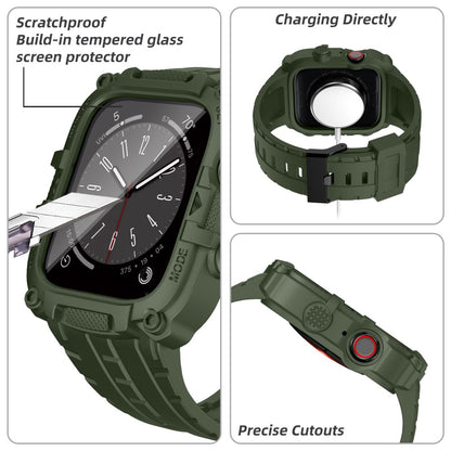 Mega Cool Silikone Universal Rem passer til Apple Smartwatch - Grøn#serie_3