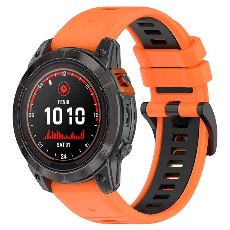 Rigtigt Kønt Silikone Universal Rem passer til Garmin Smartwatch - Orange#serie_4