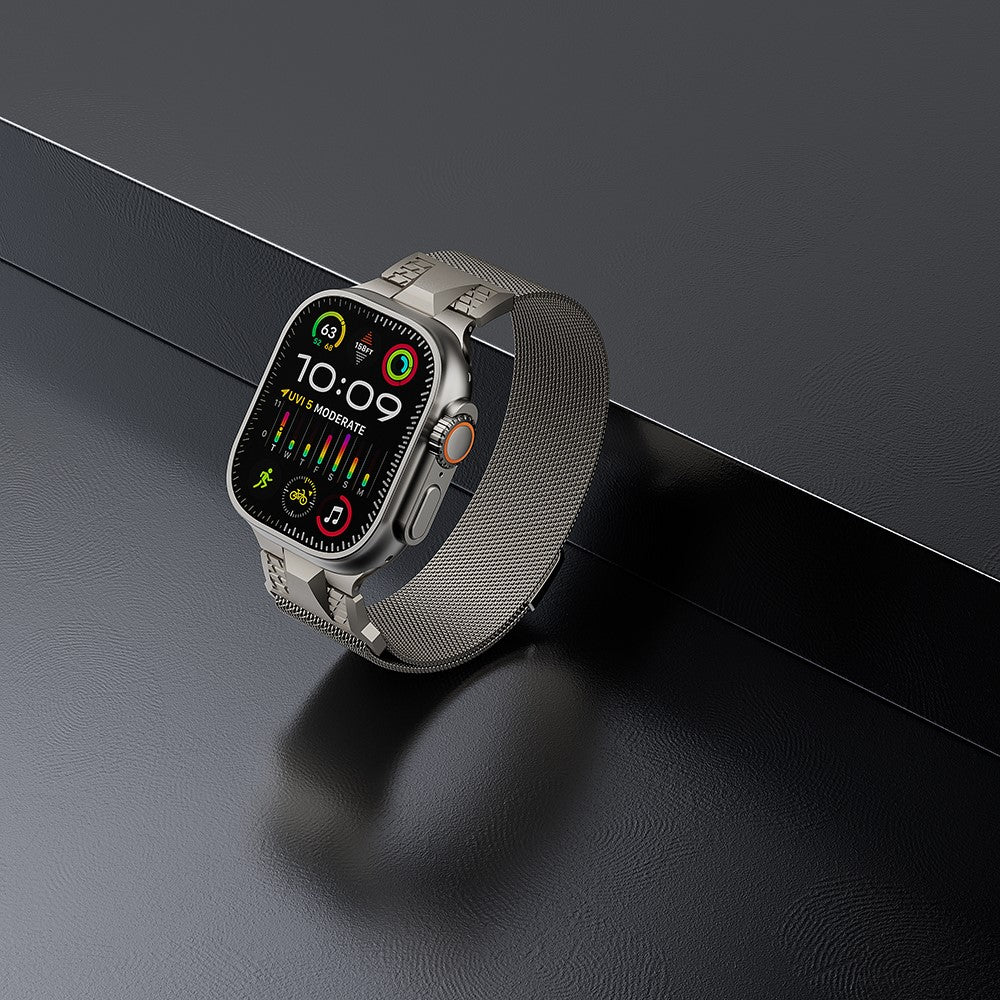 Helt Vildt Komfortabel Metal Universal Rem passer til Apple Smartwatch - Hvid#serie_4