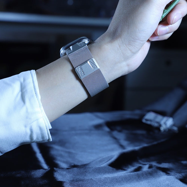 Helt Vildt Komfortabel Metal Universal Rem passer til Apple Smartwatch - Hvid#serie_4