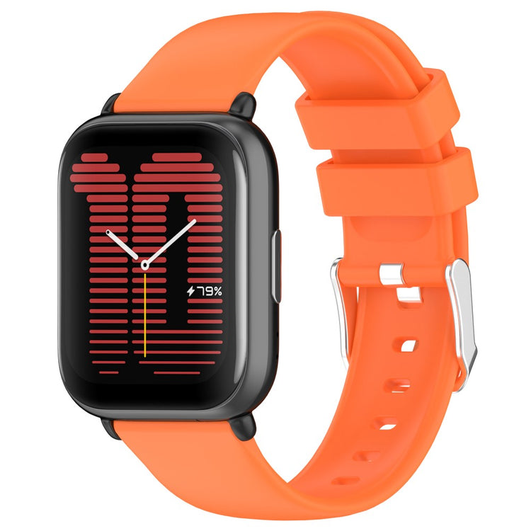 Rigtigt Holdbart Silikone Universal Rem passer til Smartwatch - Orange#serie_4