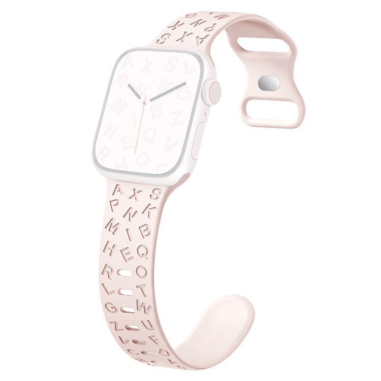 Stilren Silikone Universal Rem passer til Apple Smartwatch - Pink#serie_4