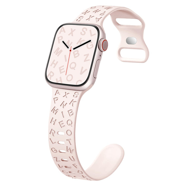 Stilren Silikone Universal Rem passer til Apple Smartwatch - Pink#serie_4