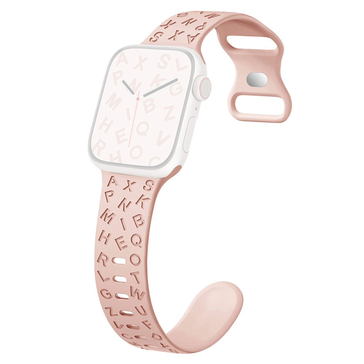 Stilren Silikone Universal Rem passer til Apple Smartwatch - Pink#serie_6