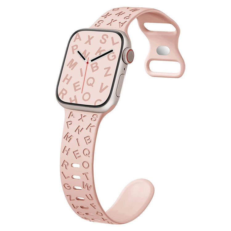 Stilren Silikone Universal Rem passer til Apple Smartwatch - Pink#serie_6