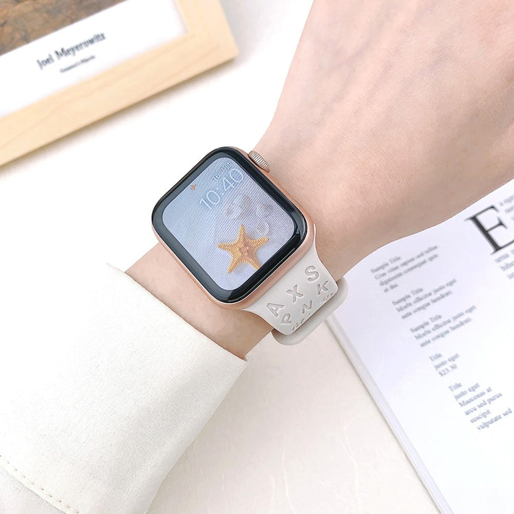 Stilren Silikone Universal Rem passer til Apple Smartwatch - Lilla#serie_10