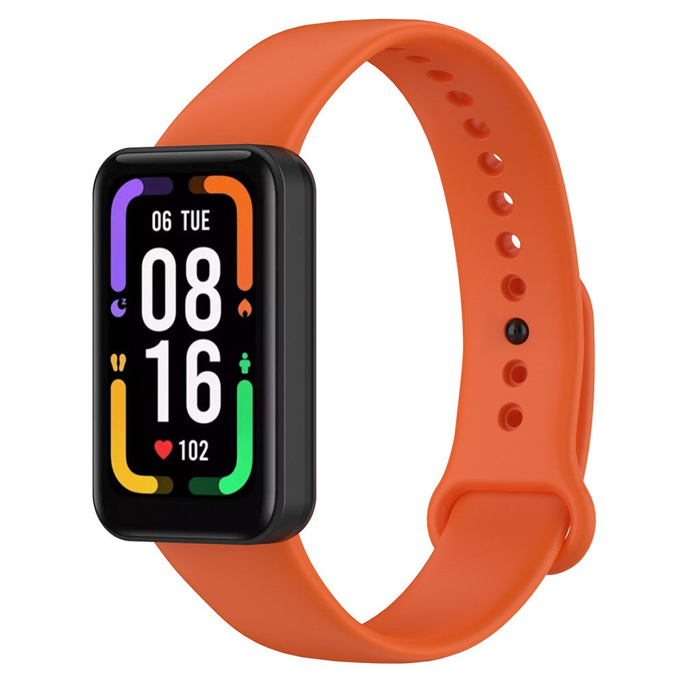 Meget Cool Silikone Rem passer til Xiaomi Redmi Smart Band Pro - Orange#serie_4