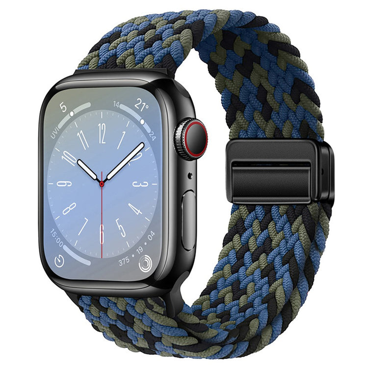 Rigtigt Godt Nylon Universal Rem passer til Apple Smartwatch - Blå#serie_15