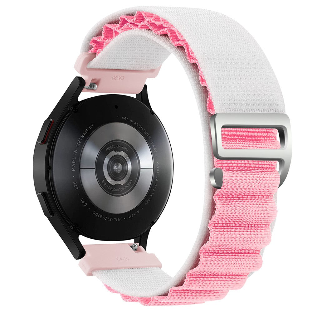 Meget Holdbart Nylon Universal Rem passer til Smartwatch - Pink#serie_15