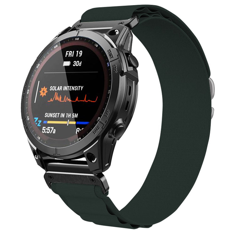 Helt Vildt Fantastisk Nylon Universal Rem passer til Garmin Smartwatch - Grøn#serie_21