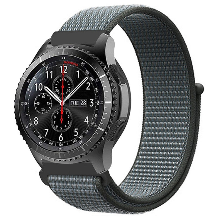 Super Godt Nylon Universal Rem passer til Smartwatch - Sølv#serie_6