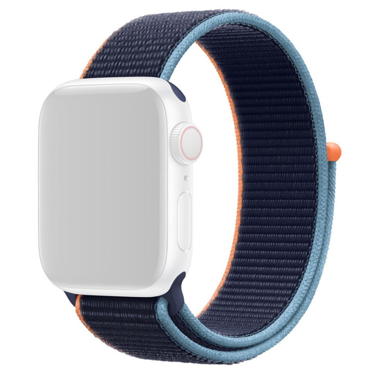 Super Smuk Nylon Universal Rem passer til Apple Smartwatch - Blå#serie_9