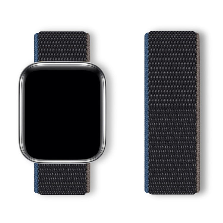 Super Smuk Nylon Universal Rem passer til Apple Smartwatch - Sort#serie_10