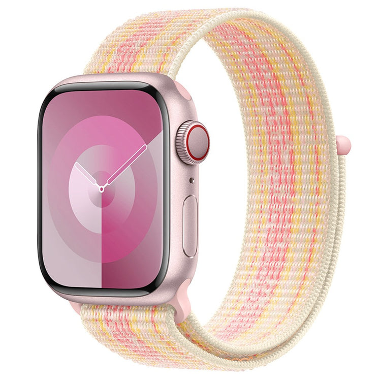 Super Smuk Nylon Universal Rem passer til Apple Smartwatch - Pink#serie_12