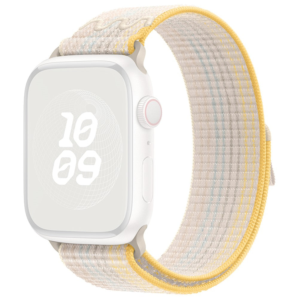 Meget Fed Nylon Universal Rem passer til Apple Smartwatch - Hvid#serie_8