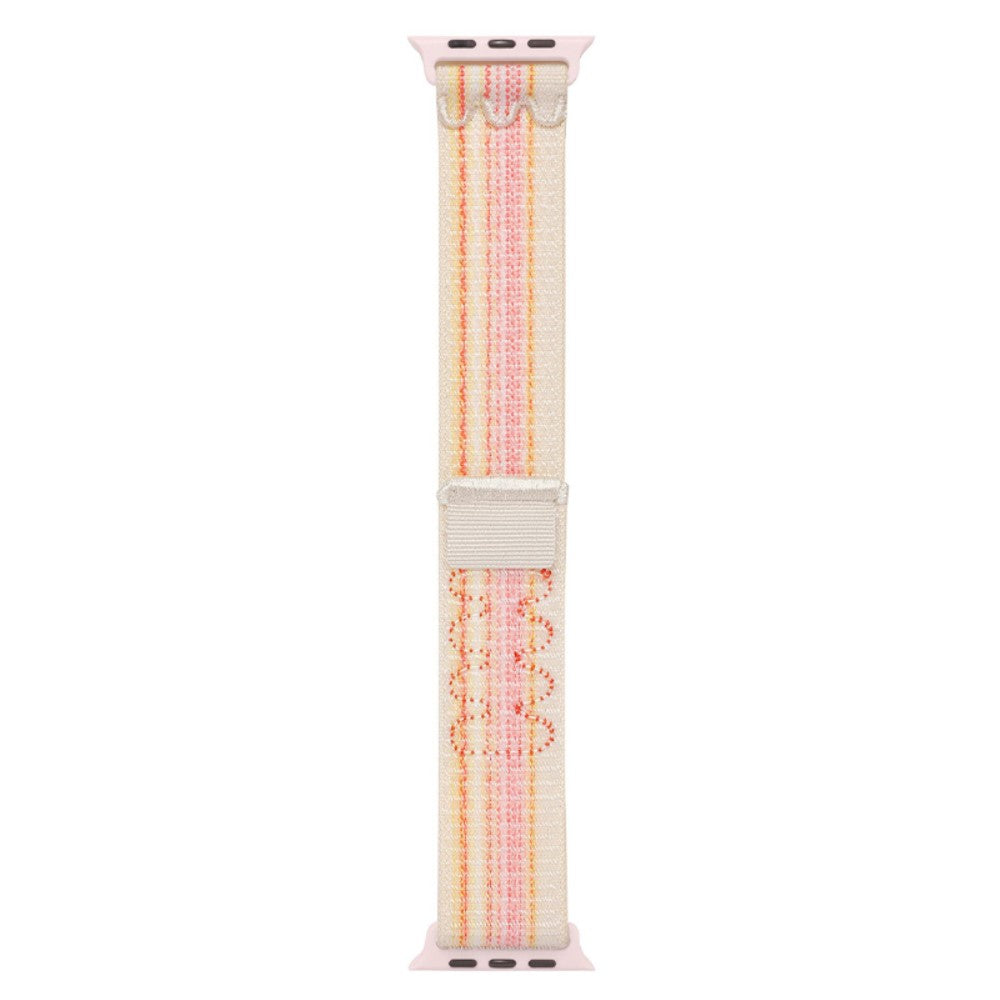 Helt Vildt Fint Nylon Universal Rem passer til Apple Smartwatch - Pink#serie_12