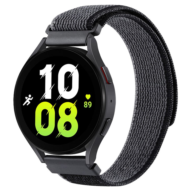 Rigtigt Elegant Nylon Universal Rem passer til Smartwatch - Sølv#serie_4