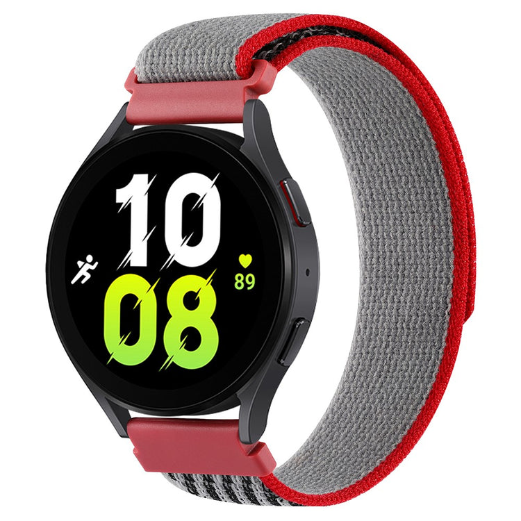 Rigtigt Elegant Nylon Universal Rem passer til Smartwatch - Rød#serie_5