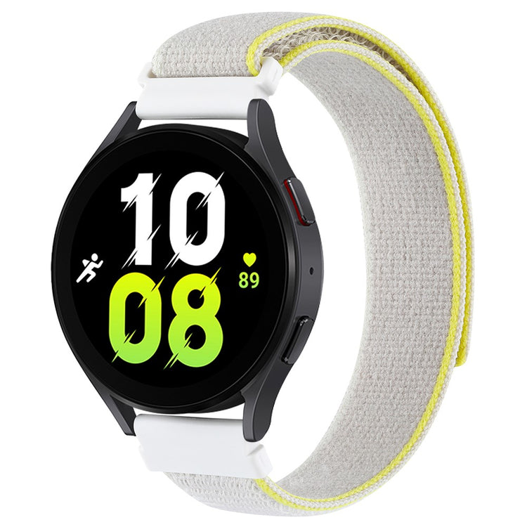 Rigtigt Elegant Nylon Universal Rem passer til Smartwatch - Gul#serie_6