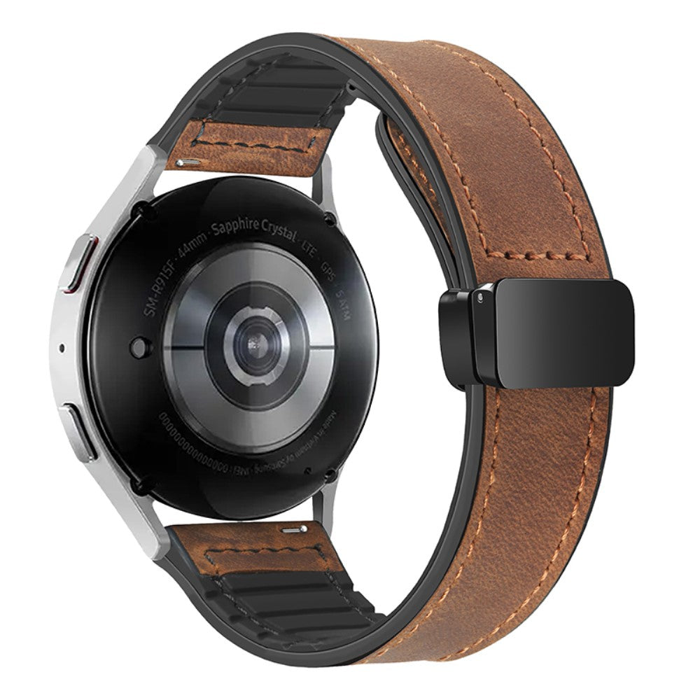 Super Pleasant Smartwatch Genuine Leather Universel Strap - Brown#serie_1