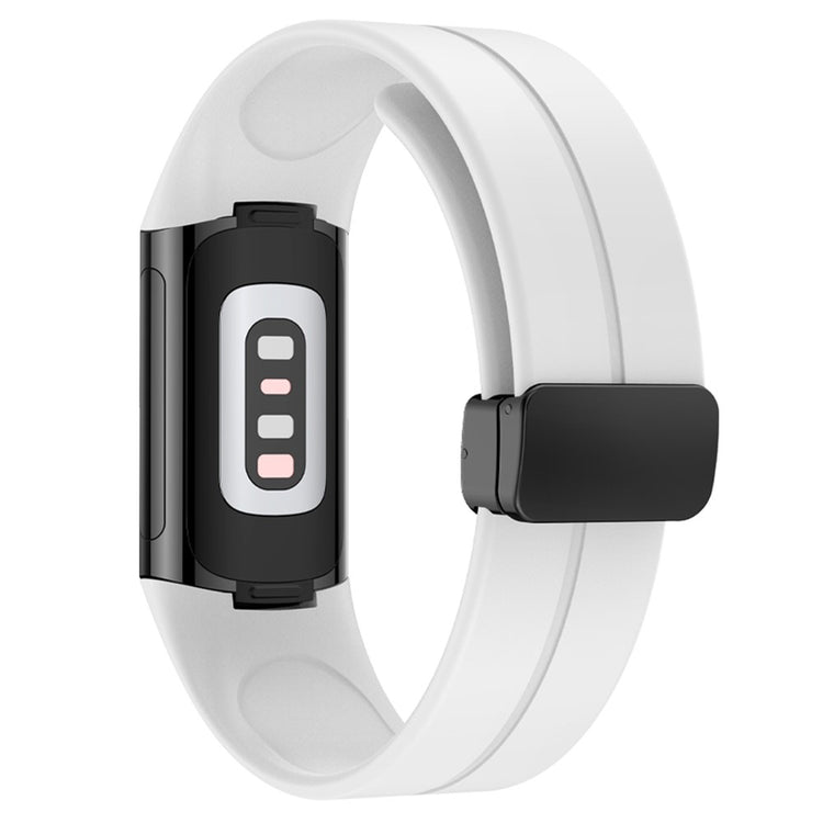 Fitbit Charge 5 / Fitbit Charge 6 Silicone Universel Strap - White#serie_2