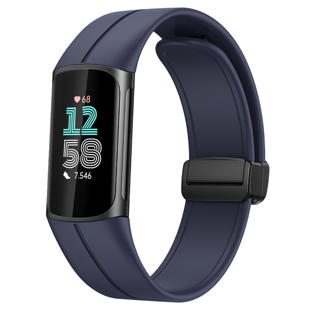 Fitbit Charge 5 / Fitbit Charge 6 Silicone Universel Strap - Blue#serie_5