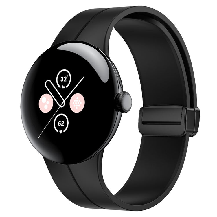 Google Pixel Watch / Google Pixel Watch 2 Silicone Universel Strap - Black#serie_1