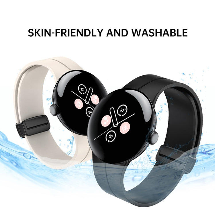 Google Pixel Watch / Google Pixel Watch 2 Silicone Universel Strap - White#serie_2