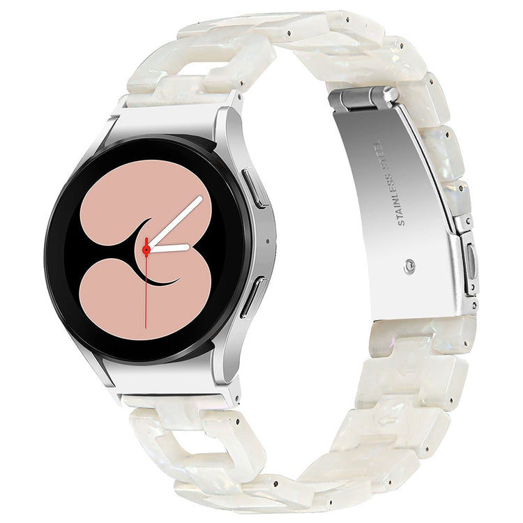 Samsung Galaxy Watch 4 Classic (42mm) / Samsung Galaxy Watch 4 Classic (46mm) Plastic Universel Strap - White#serie_12