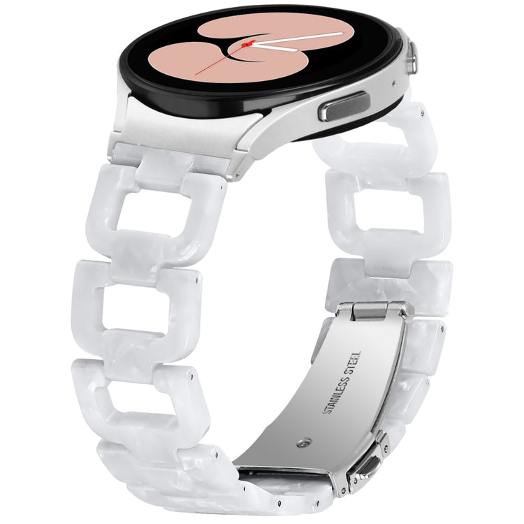 Samsung Galaxy Watch 4 Classic (42mm) / Samsung Galaxy Watch 4 Classic (46mm) Plastic Universel Strap - White#serie_13