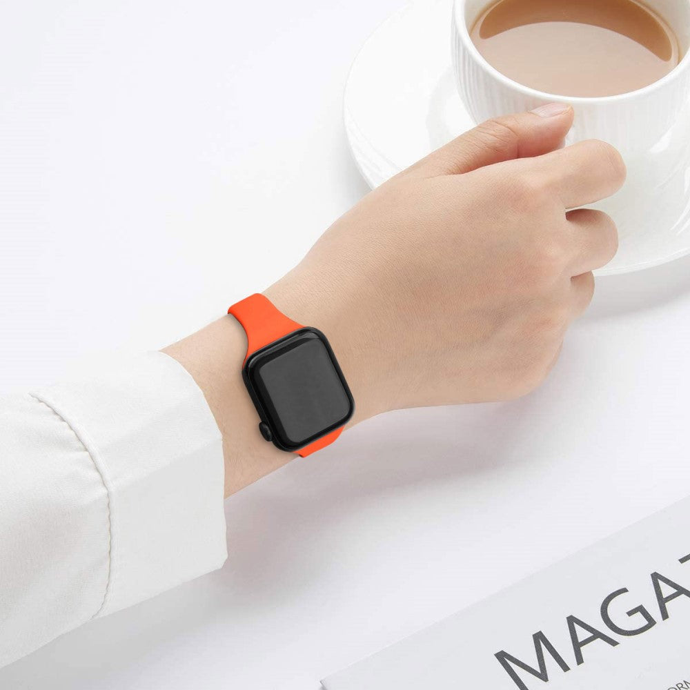 Remarkably Good Apple Smartwatch Silicone Universel Strap - Orange#serie_2