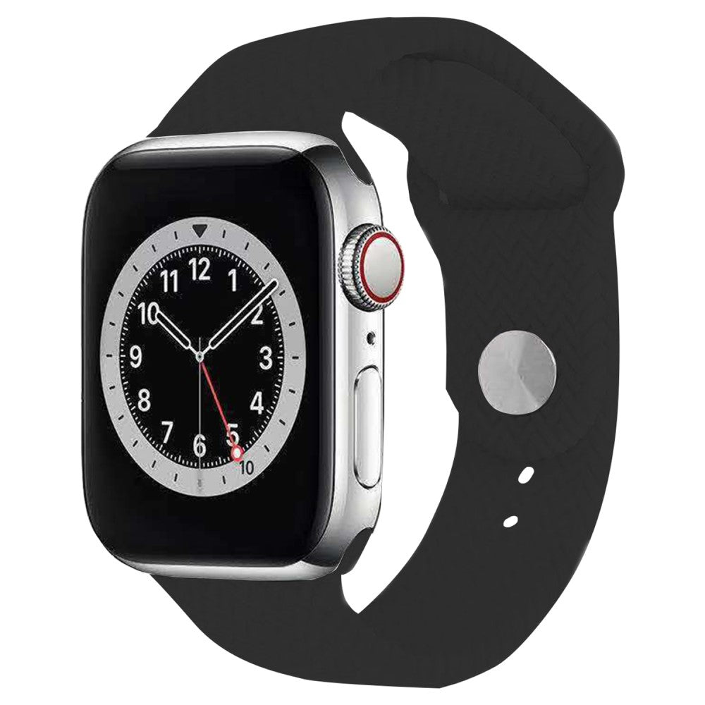 Apple Watch Series 49mm - 45mm - 44mm - 42mmWatch Band Silicone Strap - Black#serie_1