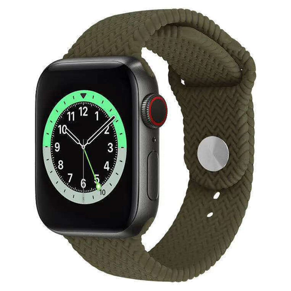 Apple Watch Series 49mm - 45mm - 44mm - 42mmWatch Band Silicone Strap - Olive Green#serie_8