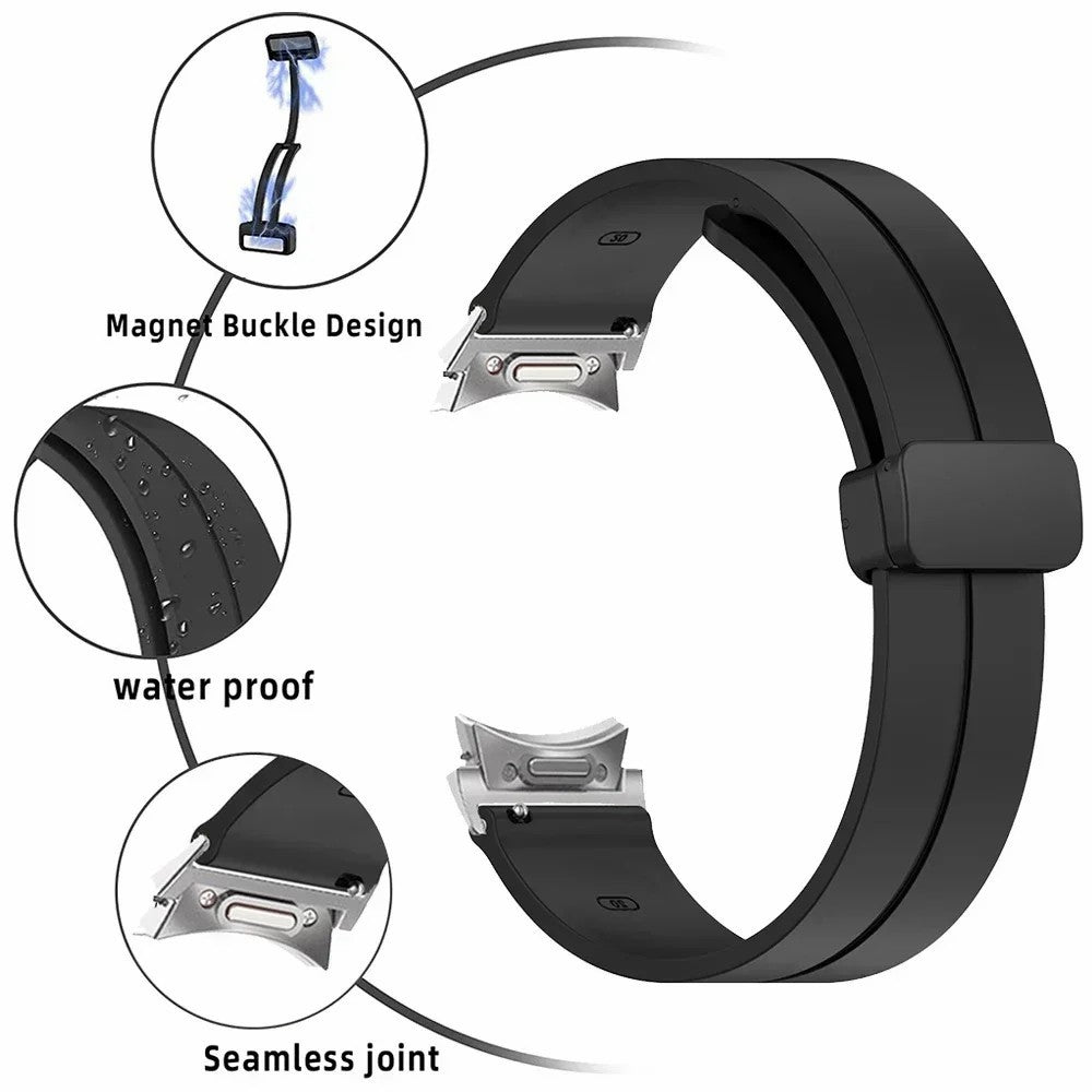 Mega Sweet Samsung Smartwatch Silicone Universel Strap - Black#serie_1