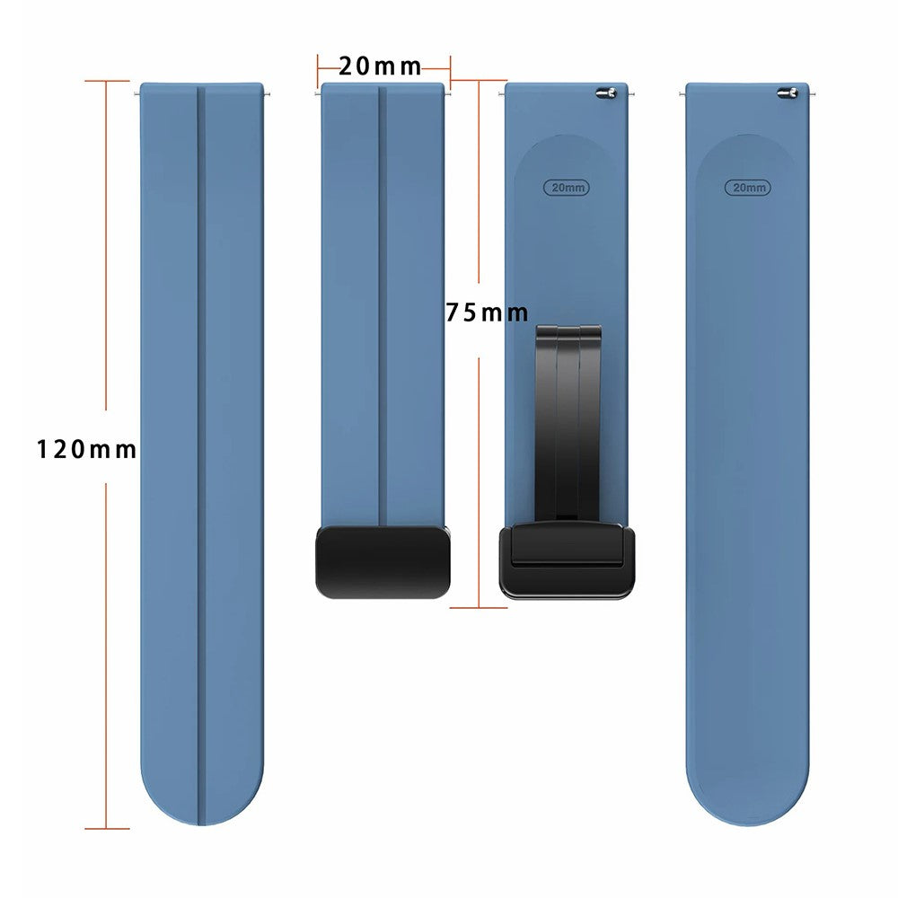 Mega Sweet Samsung Smartwatch Silicone Universel Strap - Blue#serie_4