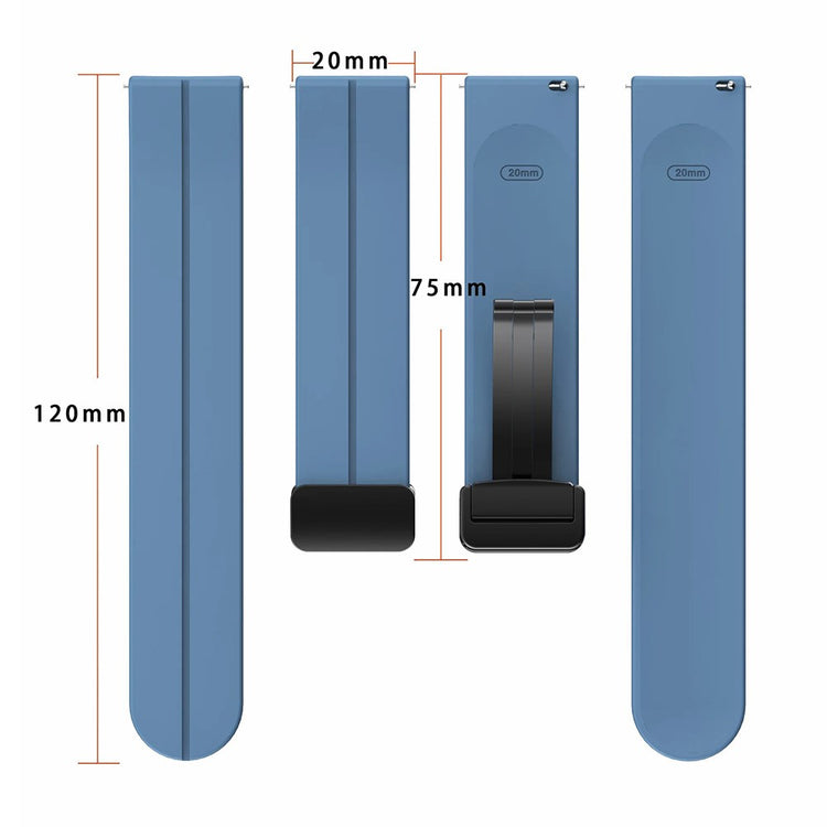 Mega Sweet Samsung Smartwatch Silicone Universel Strap - Silver#serie_5