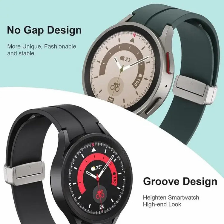 Mega Sweet Samsung Smartwatch Silicone Universel Strap - Silver#serie_12