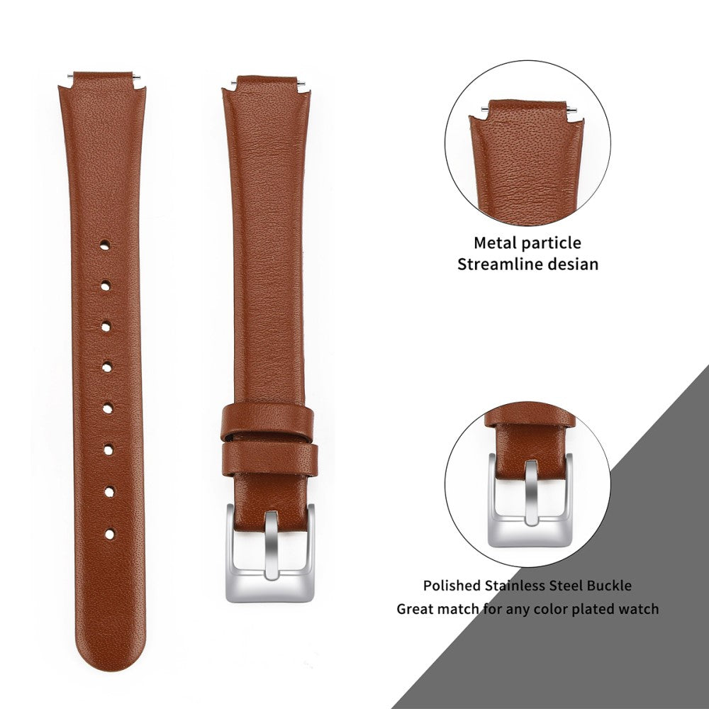 Very Fashionable Fitbit Inspire 1 Genuine Leather Strap - Brown#serie_9