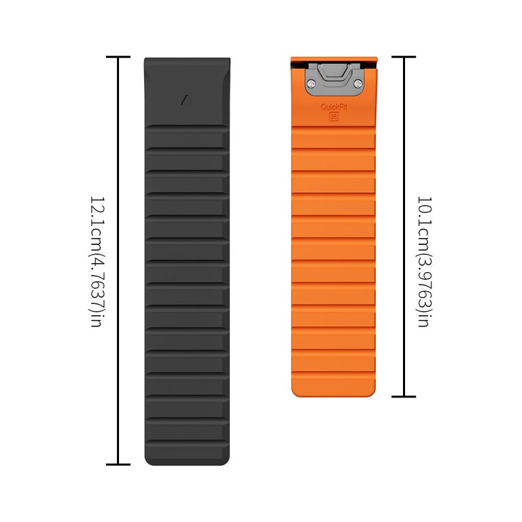 Super Durable Garmin Smartwatch Silicone Universel Strap - Orange#serie_2