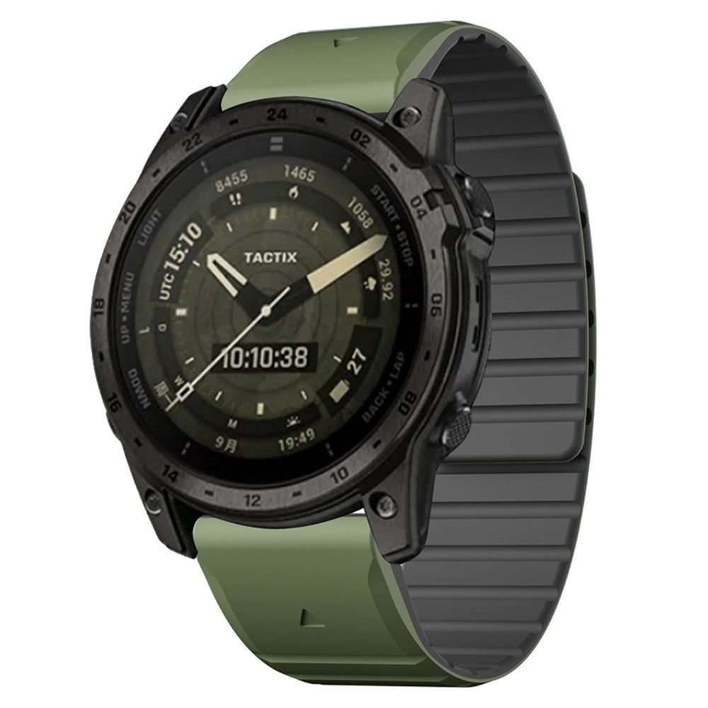 Super Durable Garmin Smartwatch Silicone Universel Strap - Green#serie_6