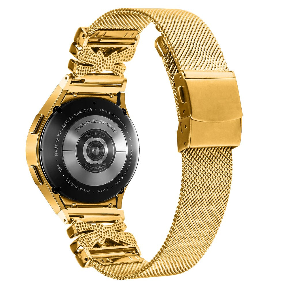 Super Stylish Samsung Smartwatch Metal Universel Strap - Gold#serie_1